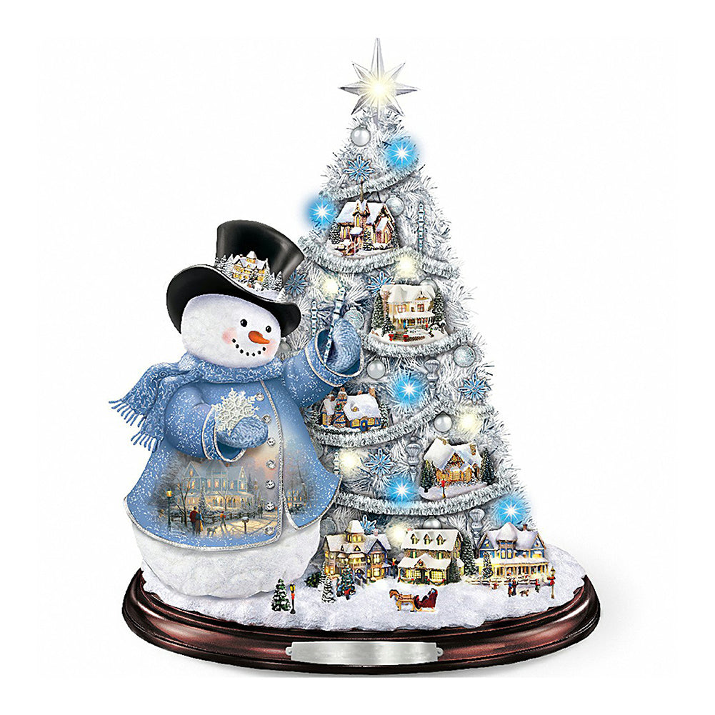 Christmas Snowman - Full Round Drill Diamond Painting 30*30CM