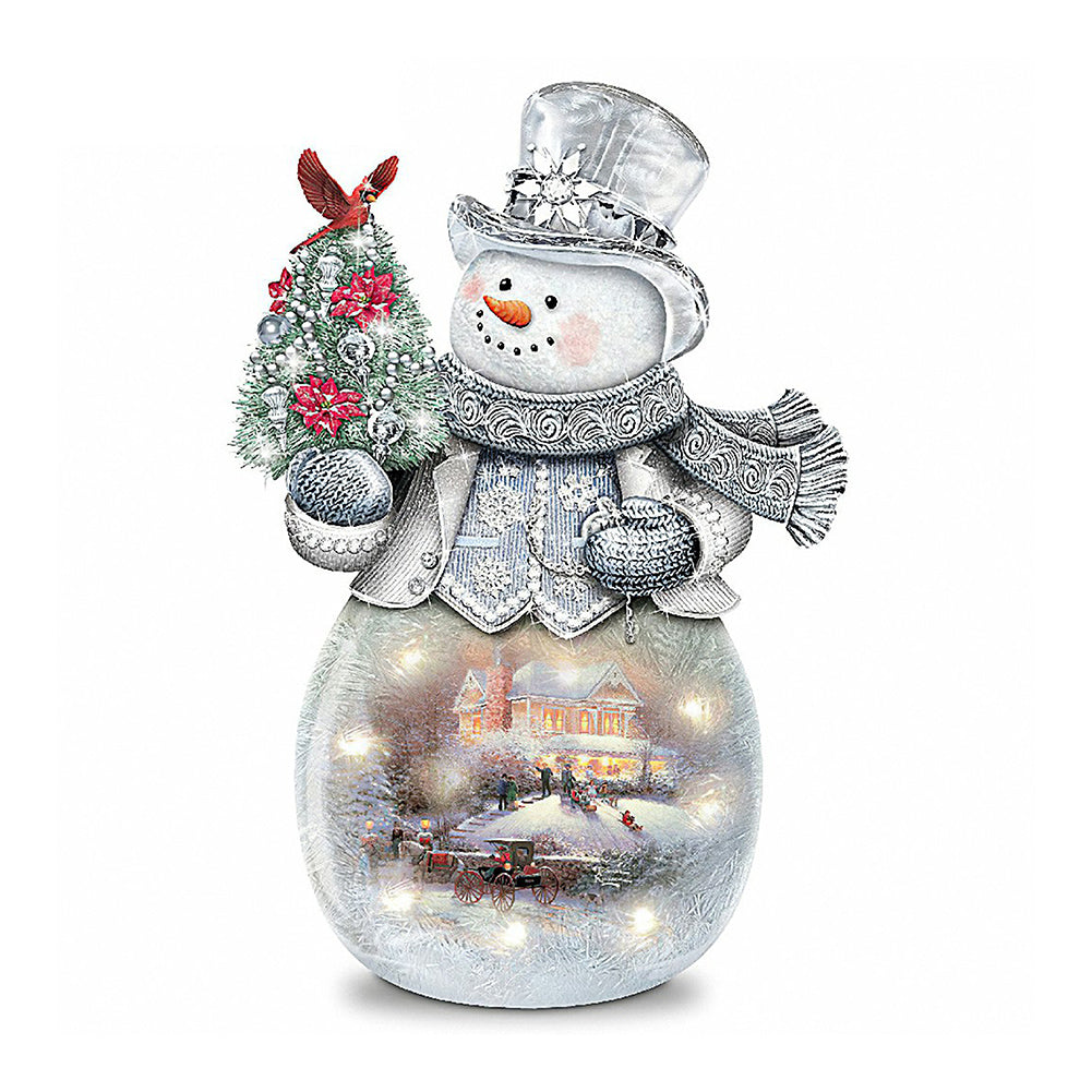 Christmas Snowman - Full Round Drill Diamond Painting 30*30CM