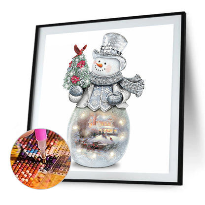 Christmas Snowman - Full Round Drill Diamond Painting 30*30CM