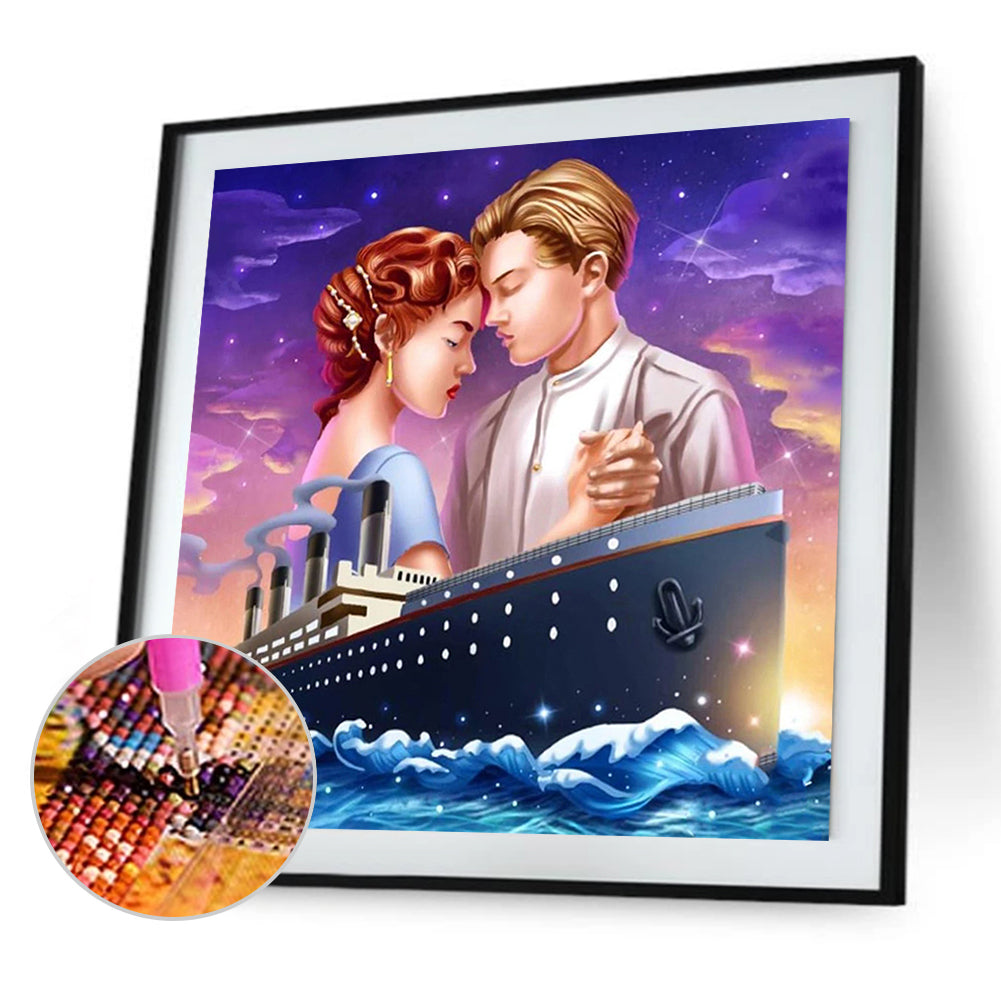 Titanic - Jack And Rose - Full Square Drill Diamond Painting 30*30CM