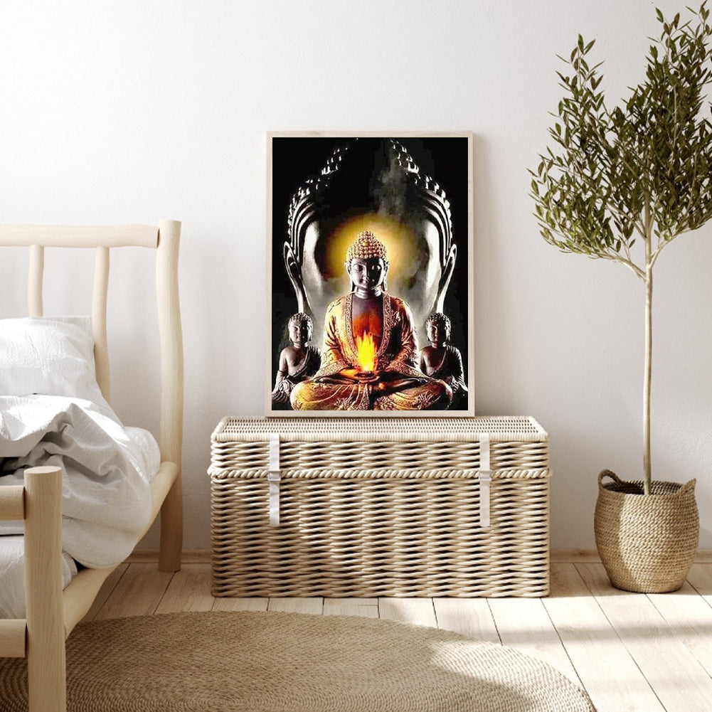 Buddha Statue - Full Round Drill Diamond Painting 30*40CM