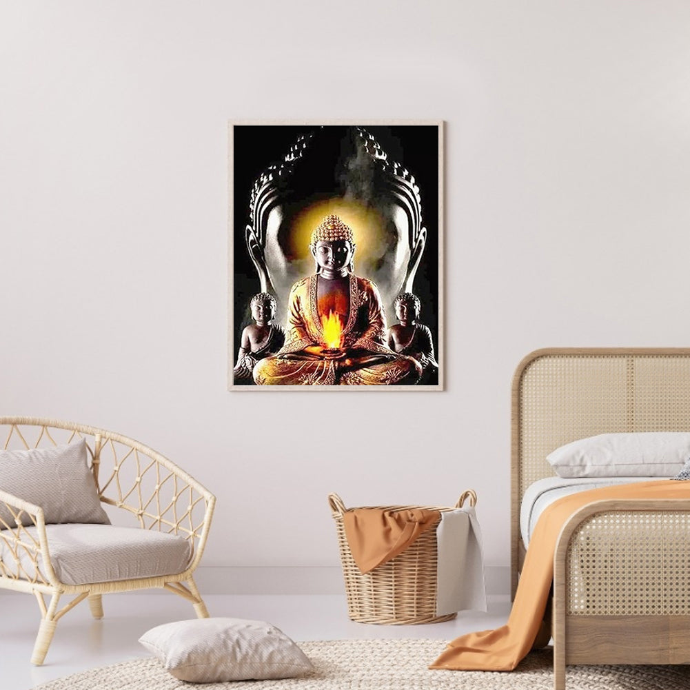 Buddha Statue - Full Round Drill Diamond Painting 30*40CM