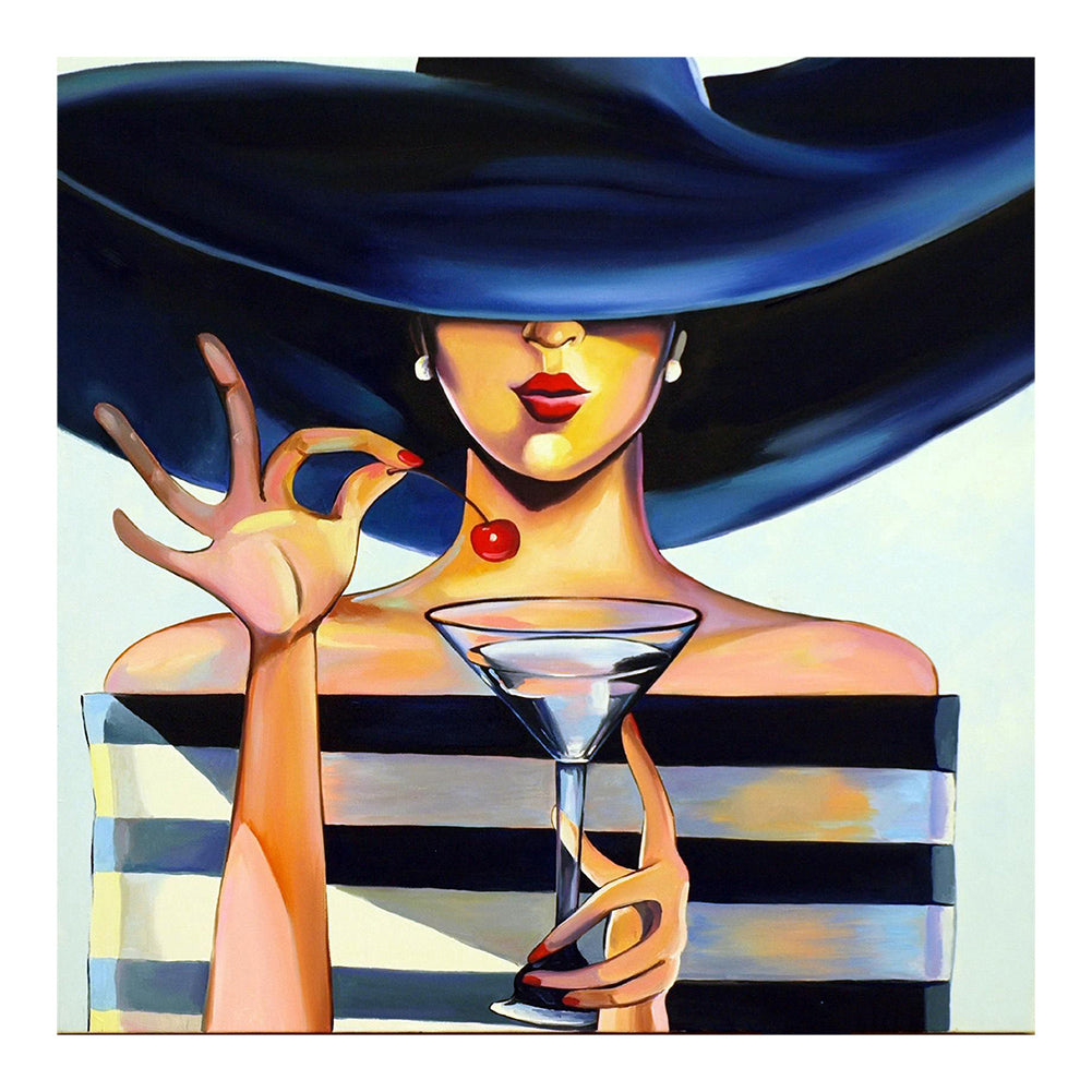 Temperament Woman - Full Round Drill Diamond Painting 30*30CM