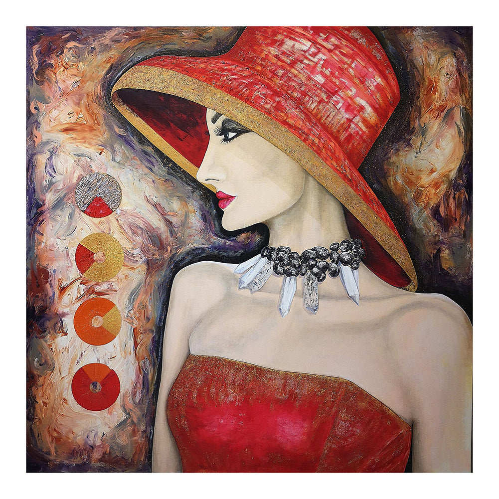 Temperament Woman - Full Round Drill Diamond Painting 30*30CM