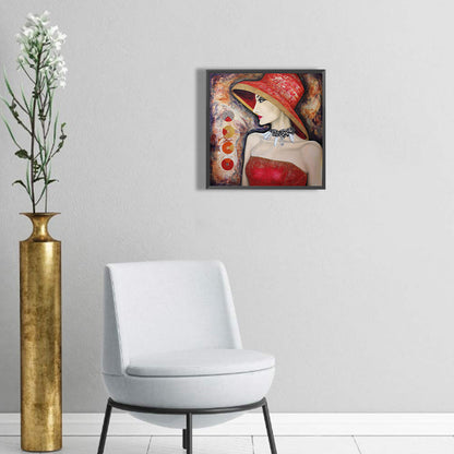 Temperament Woman - Full Round Drill Diamond Painting 30*30CM
