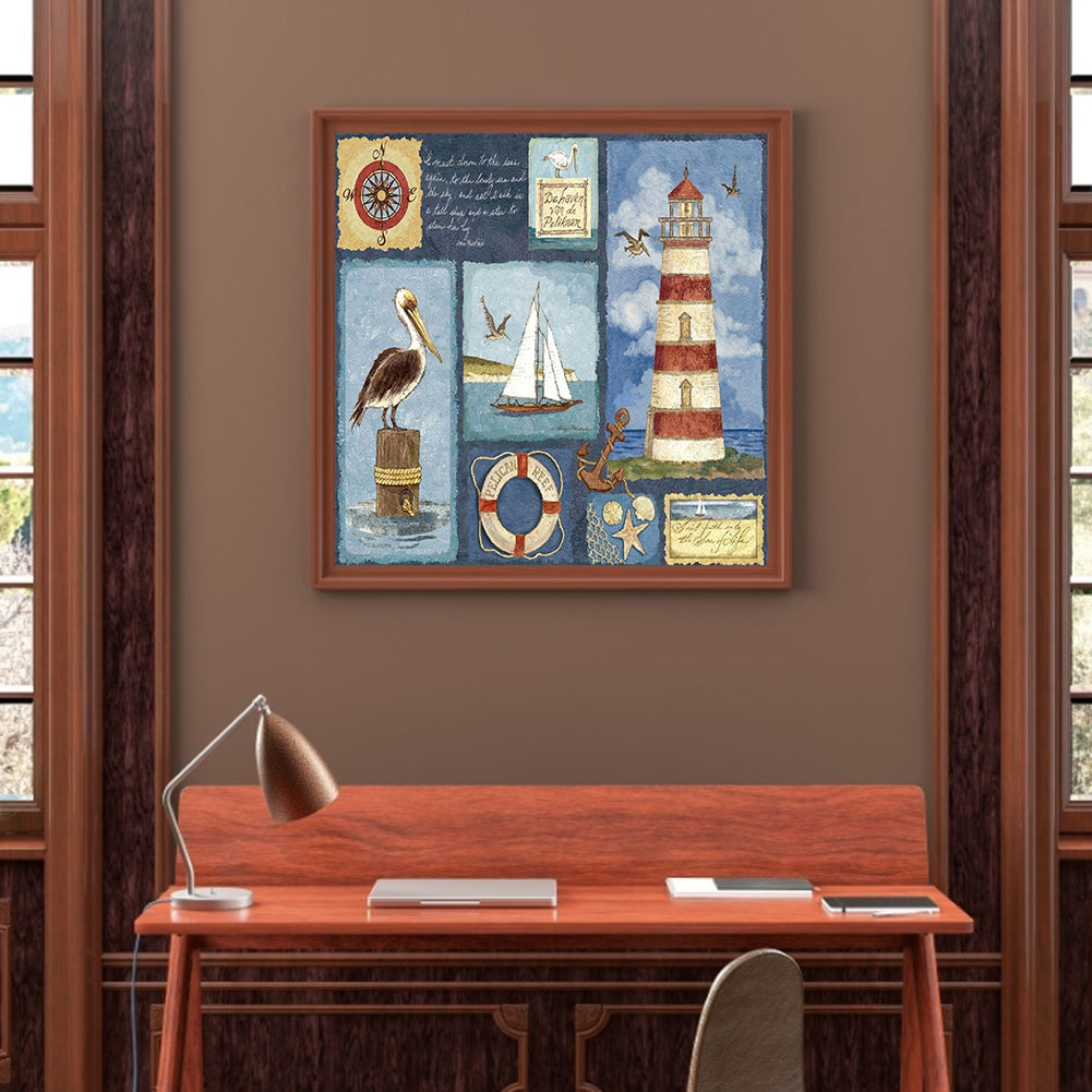 Seaside Scenery - Full Square Drill Diamond Painting 30*30CM