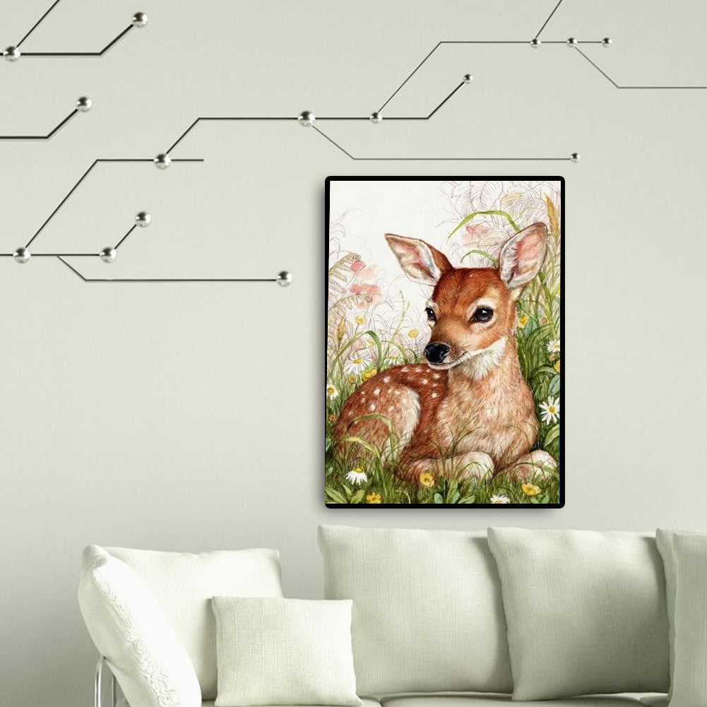 Elk - Full Round Drill Diamond Painting 40*50CM