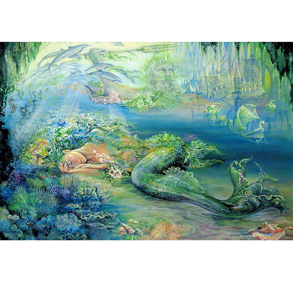 Fantasy Mermaid - Full Round Drill Diamond Painting 80*60CM