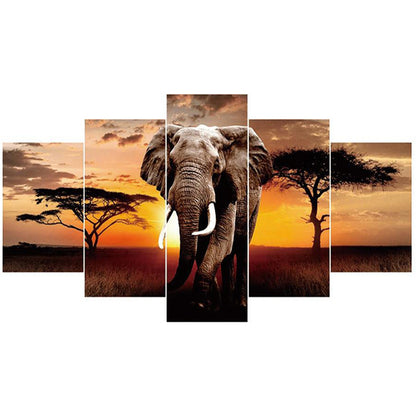 Tropical Elephant - Full Square Drill Diamond Painting 95*45CM