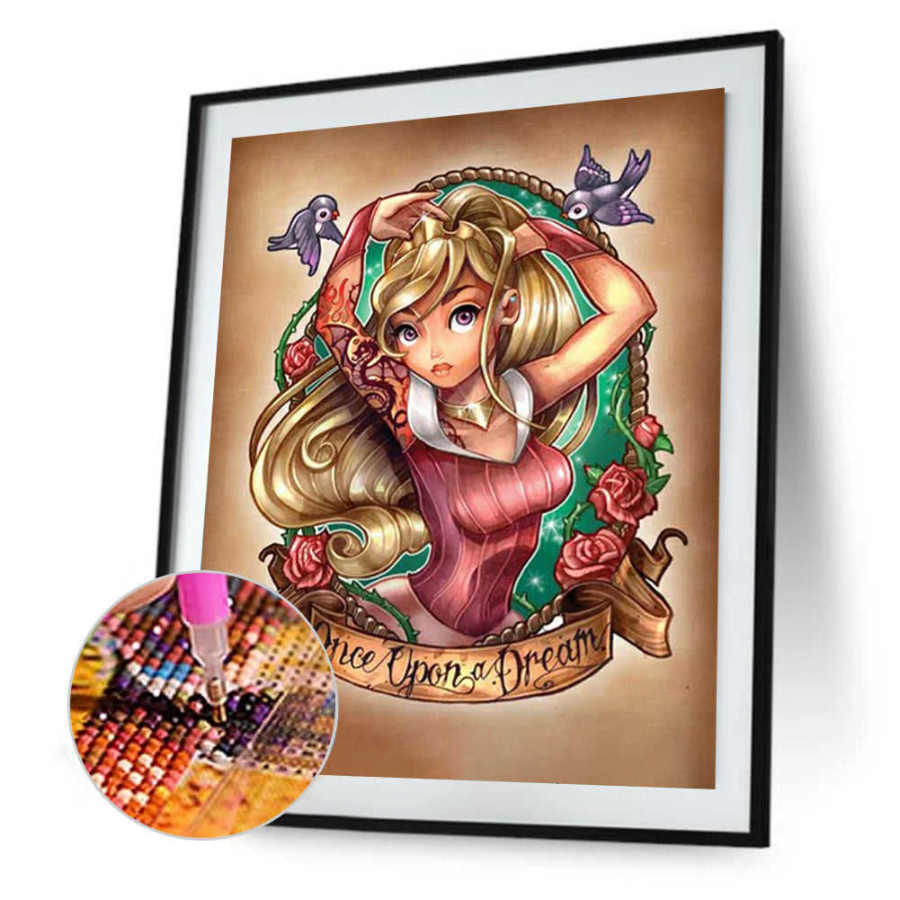 Princess Aurora Character Series - Full Round Drill Diamond Painting 30*40CM