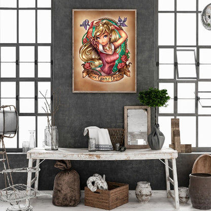 Princess Aurora Character Series - Full Round Drill Diamond Painting 30*40CM