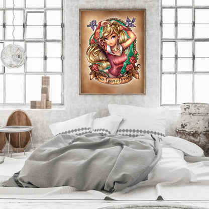 Princess Aurora Character Series - Full Round Drill Diamond Painting 30*40CM