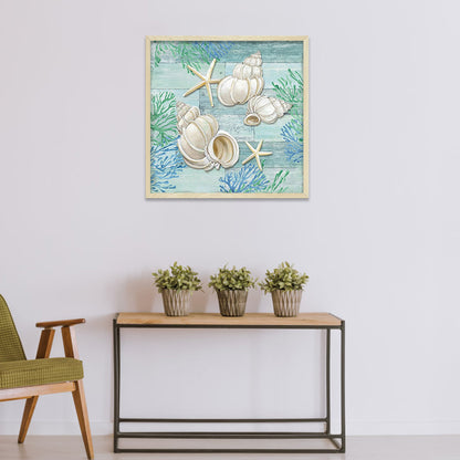 Shell Starfish - Full Round Drill Diamond Painting 30*30CM