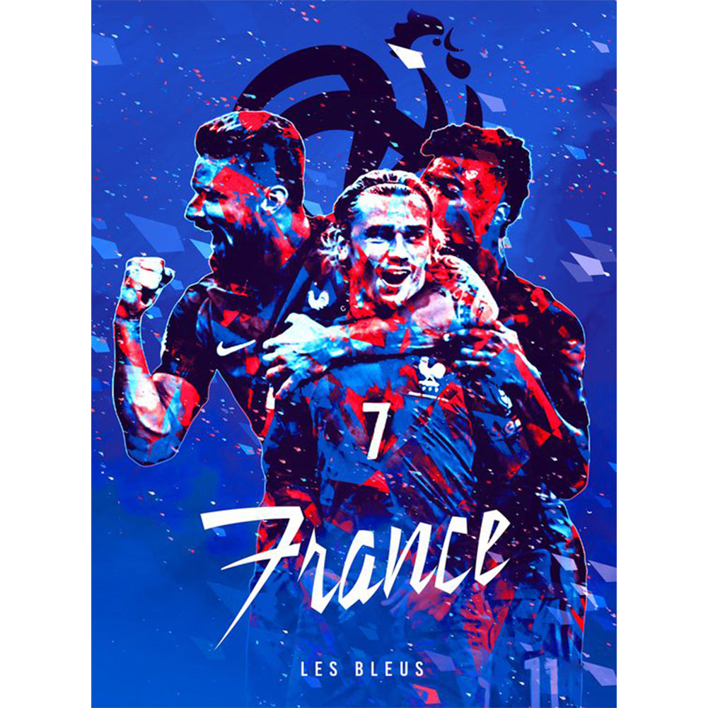 World Cup Poster - Full Round Drill Diamond Painting 30*40CM