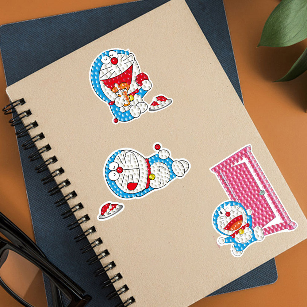 2pcs Gem Sticker Cute DIY Stickers Cartoon Character for Kids Adult Gift Rewards