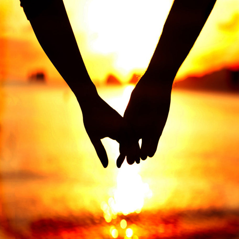 Couple Holding Hands - Full Round Drill Diamond Painting 30*30CM