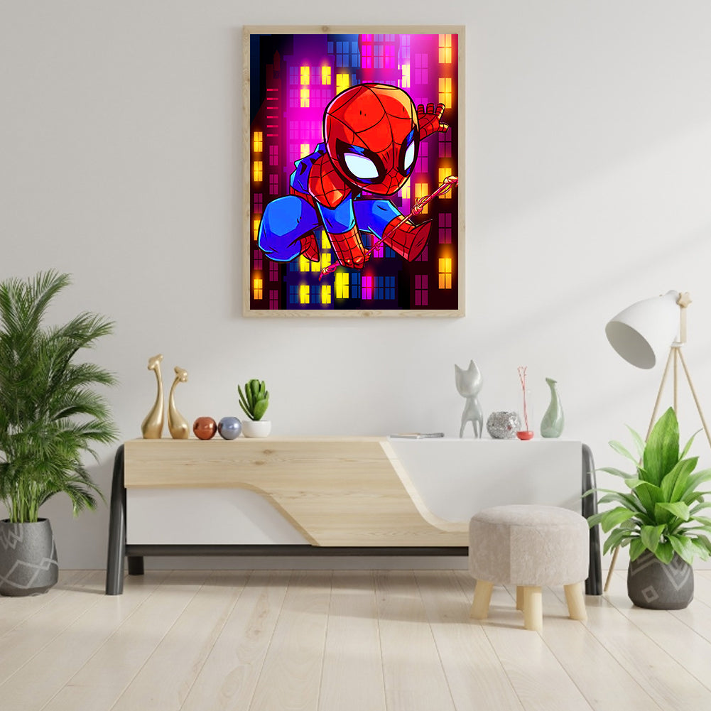 Little Spiderman - Full Round Drill Diamond Painting 30*40CM