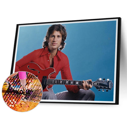 Singer - Mike Brant - Full Round Drill Diamond Painting 40*30CM