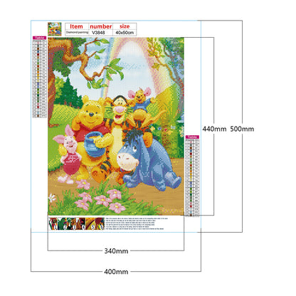 Winnie The Pooh - Full Round Drill Diamond Painting 40*50CM
