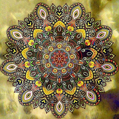 Mandala - Full Round Drill Diamond Painting 40*40CM