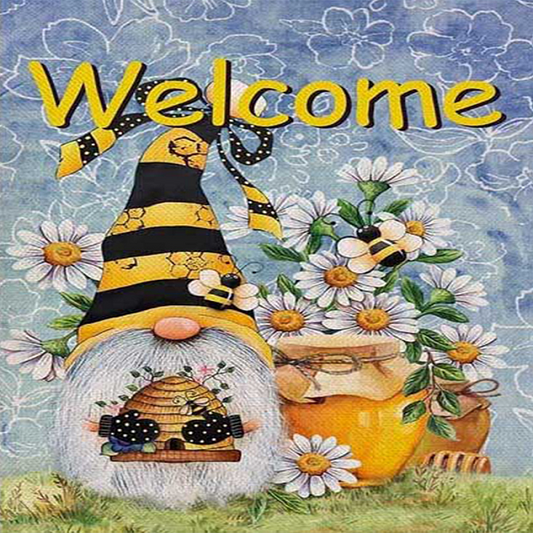 Daisy Gnome - Full Round Drill Diamond Painting 40*50CM