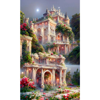 Fantasy Castle - Full Round Drill Diamond Painting 40*60CM