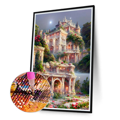 Fantasy Castle - Full Round Drill Diamond Painting 40*60CM
