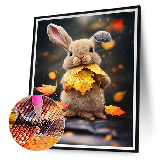 Cute Bunny - Full Round Drill Diamond Painting 30*40CM