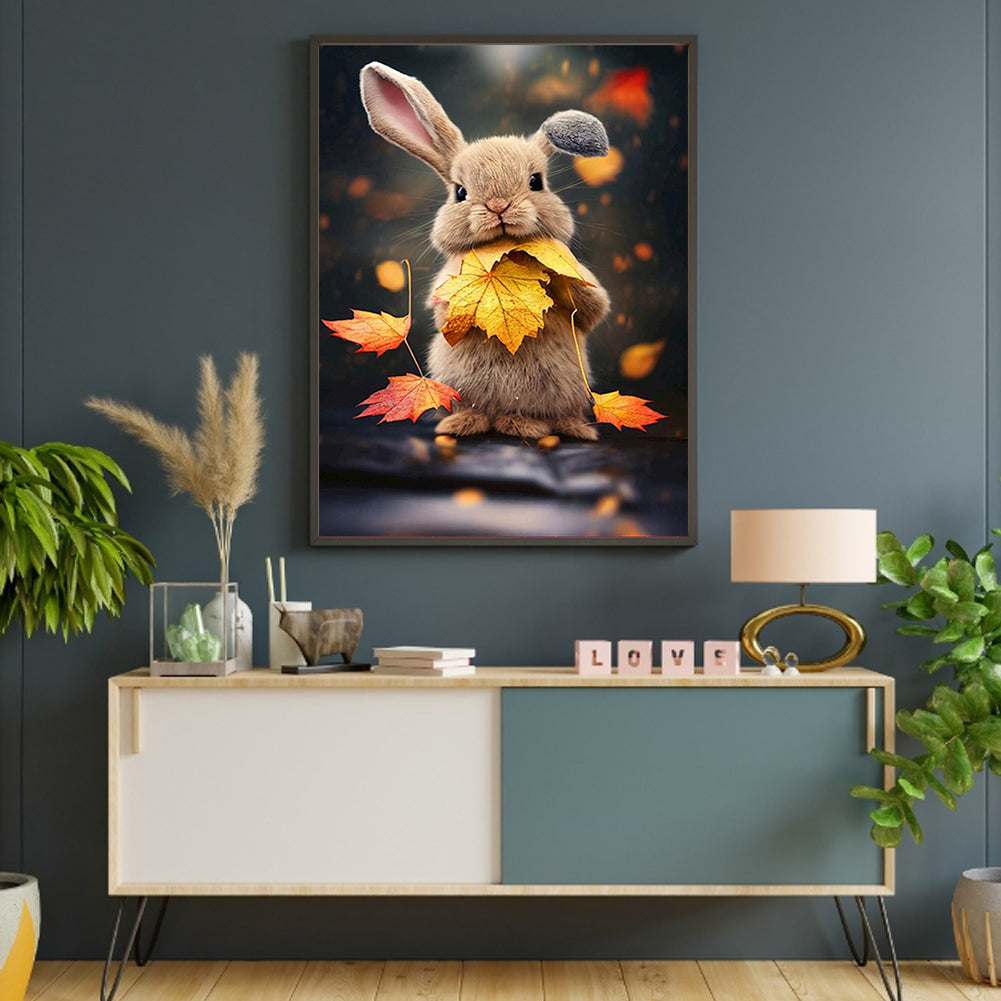 Cute Bunny - Full Round Drill Diamond Painting 30*40CM