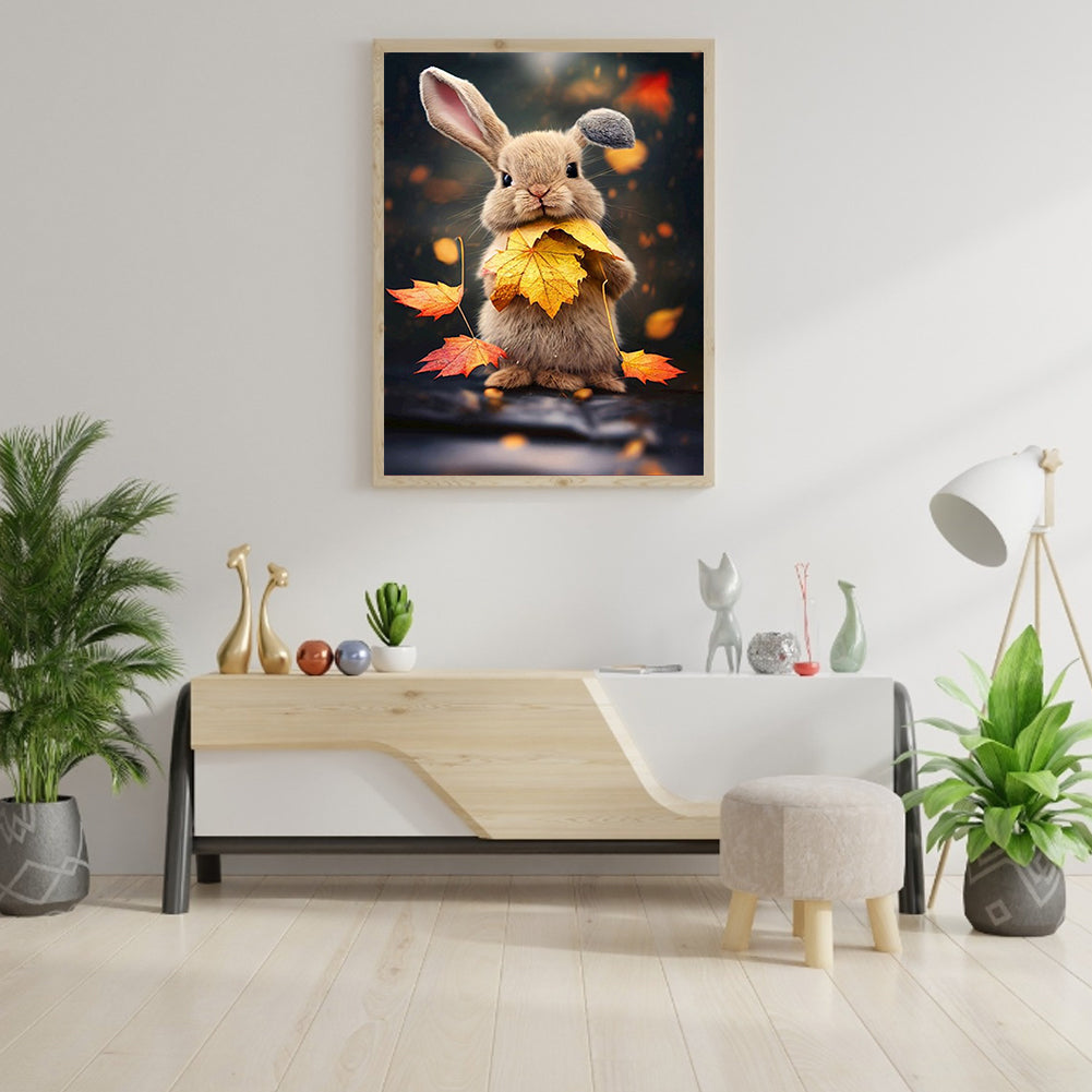 Cute Bunny - Full Round Drill Diamond Painting 30*40CM
