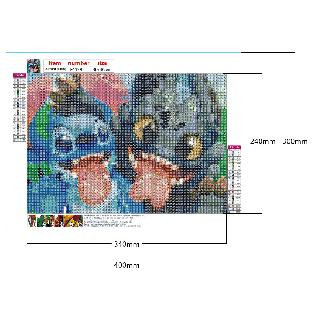 Stitch - Full Square Drill Diamond Painting 40*30CM