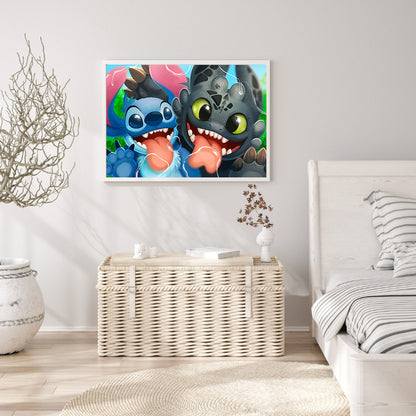 Stitch - Full Square Drill Diamond Painting 40*30CM