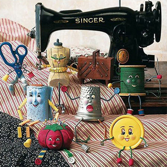 Sewing Machine - Full Square Drill Diamond Painting 50*50CM