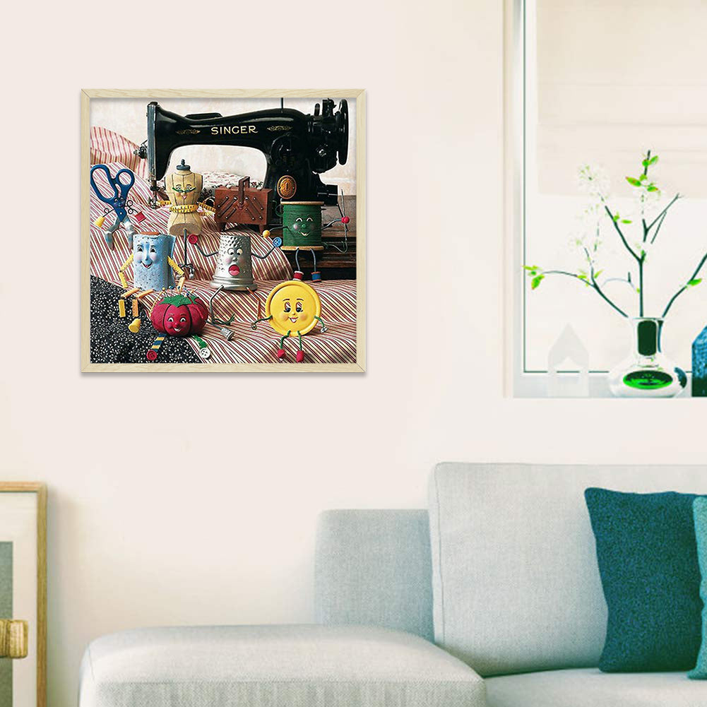 Sewing Machine - Full Square Drill Diamond Painting 50*50CM