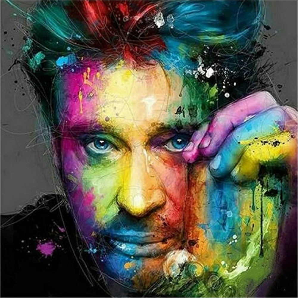 Rock Singer Johnny - Full Round Drill Diamond Painting 30*30CM