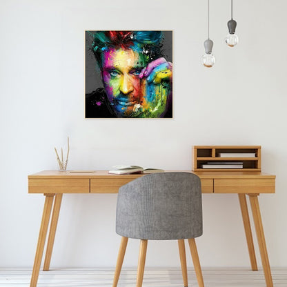 Rock Singer Johnny - Full Round Drill Diamond Painting 30*30CM