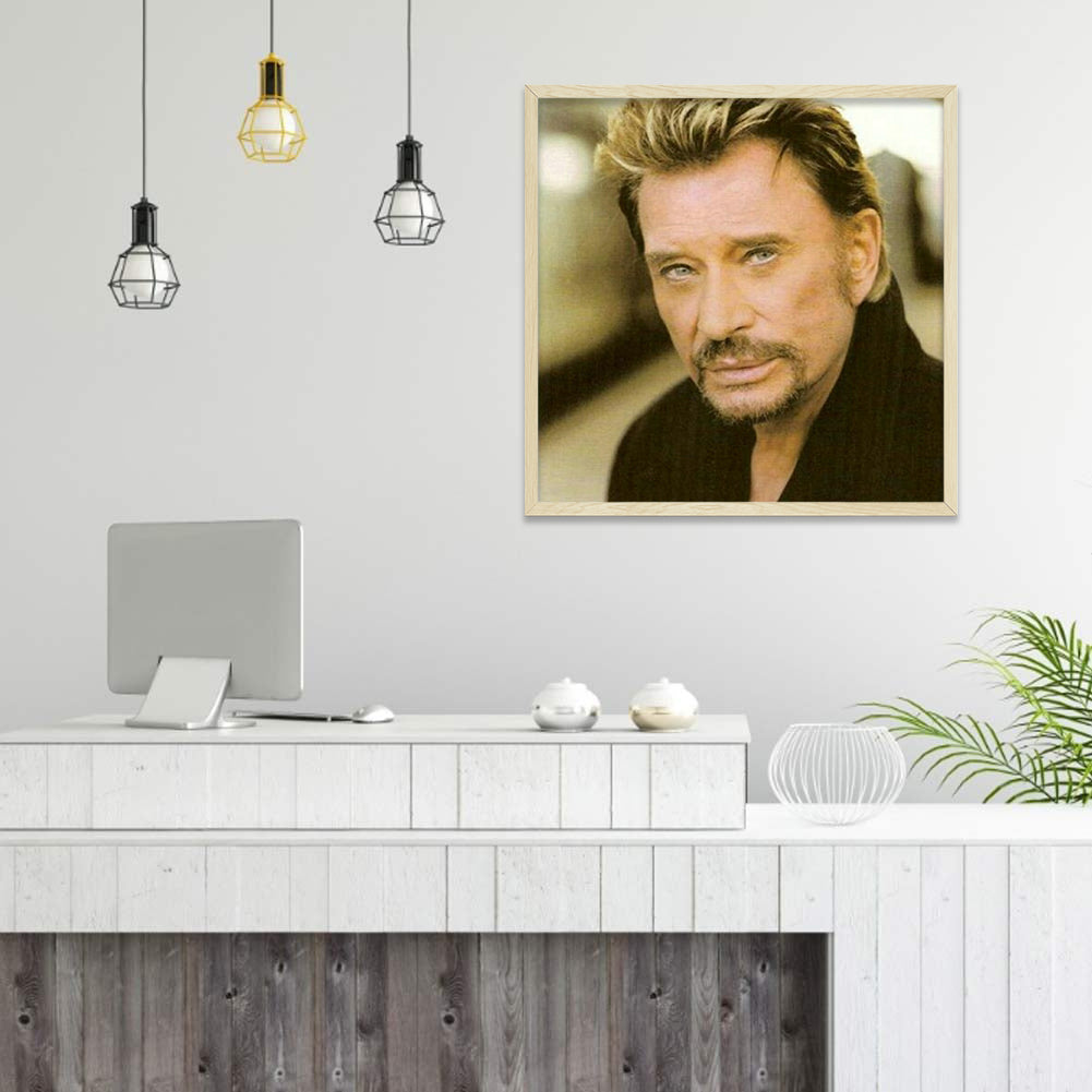 Rock Singer Johnny - Full Round Drill Diamond Painting 30*30CM