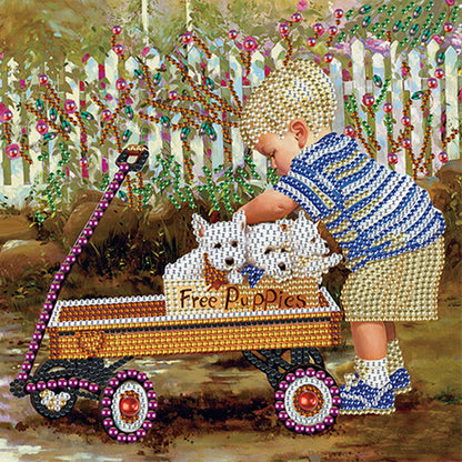 Child - Special Shaped Drill Diamond Painting 30*30CM