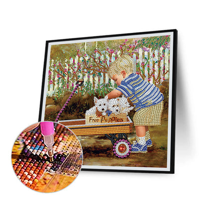 Child - Special Shaped Drill Diamond Painting 30*30CM
