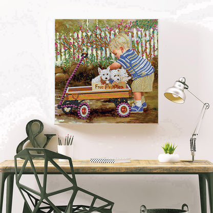 Child - Special Shaped Drill Diamond Painting 30*30CM