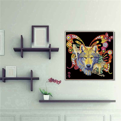 Wolf - Special Shaped Drill Diamond Painting 30*30CM