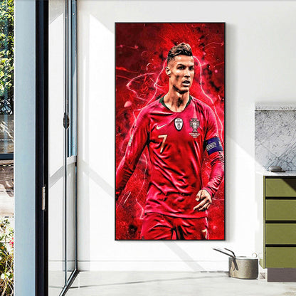 Portuguese Football Player Ronaldo - Full Round Drill Diamond Painting 30*50CM