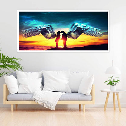 Angel Couple - Full Square Drill Diamond Painting 85*45CM