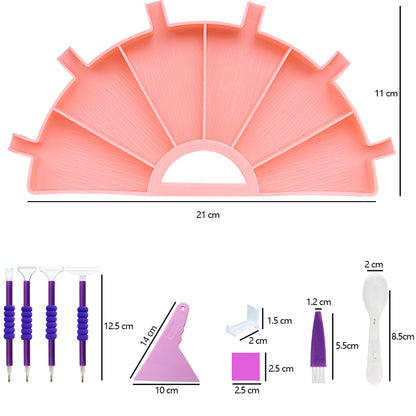 Multifunctional Diamond Accessories Art Craft DIY Set for 5D Diamond Embroidery