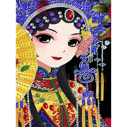 Opera Woman - Special Shaped Drill Diamond Painting 30*40CM