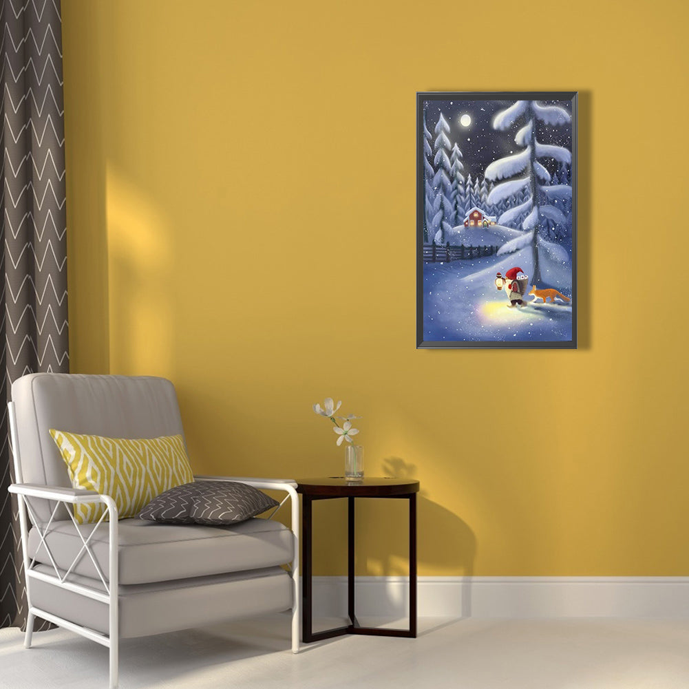 Snow Goblin - Full Round Drill Diamond Painting 40*60CM