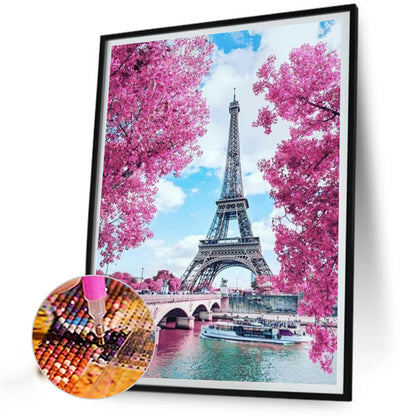 Eiffel Tower - Full Square Drill Diamond Painting 40*50CM