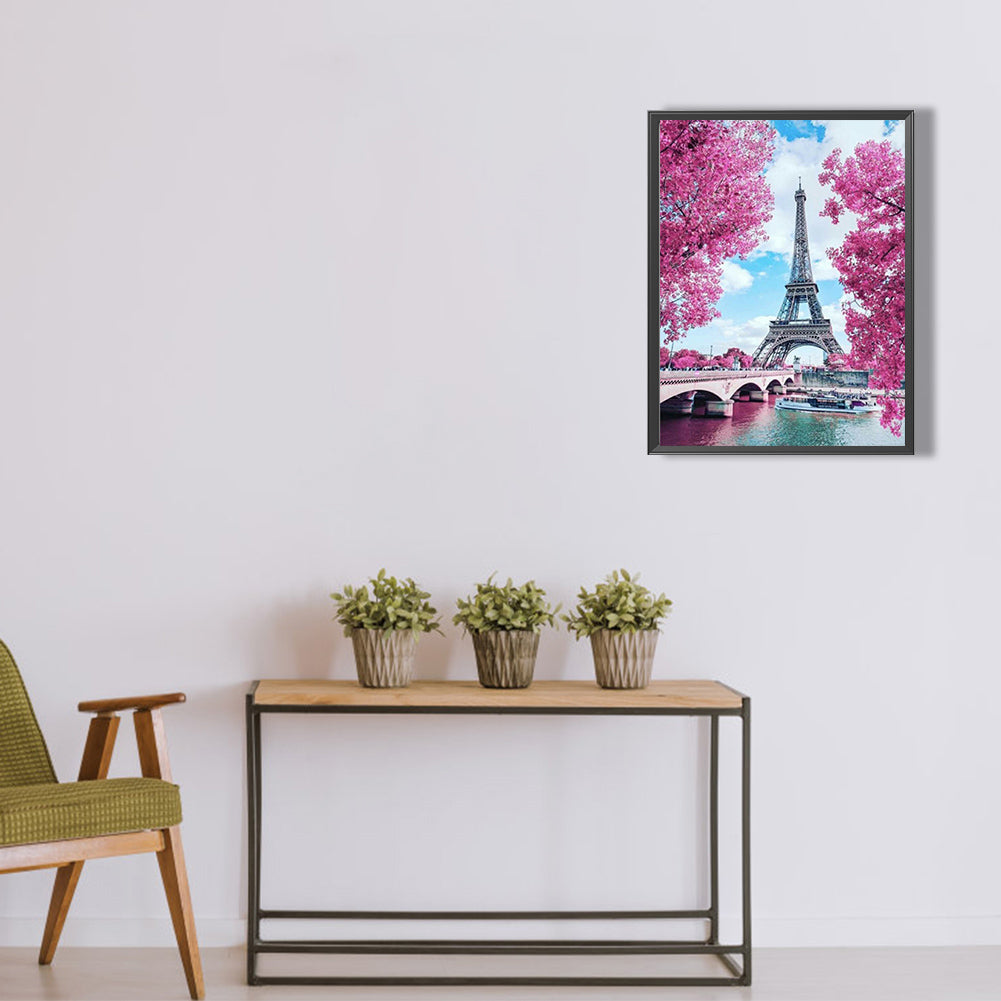 Eiffel Tower - Full Square Drill Diamond Painting 40*50CM