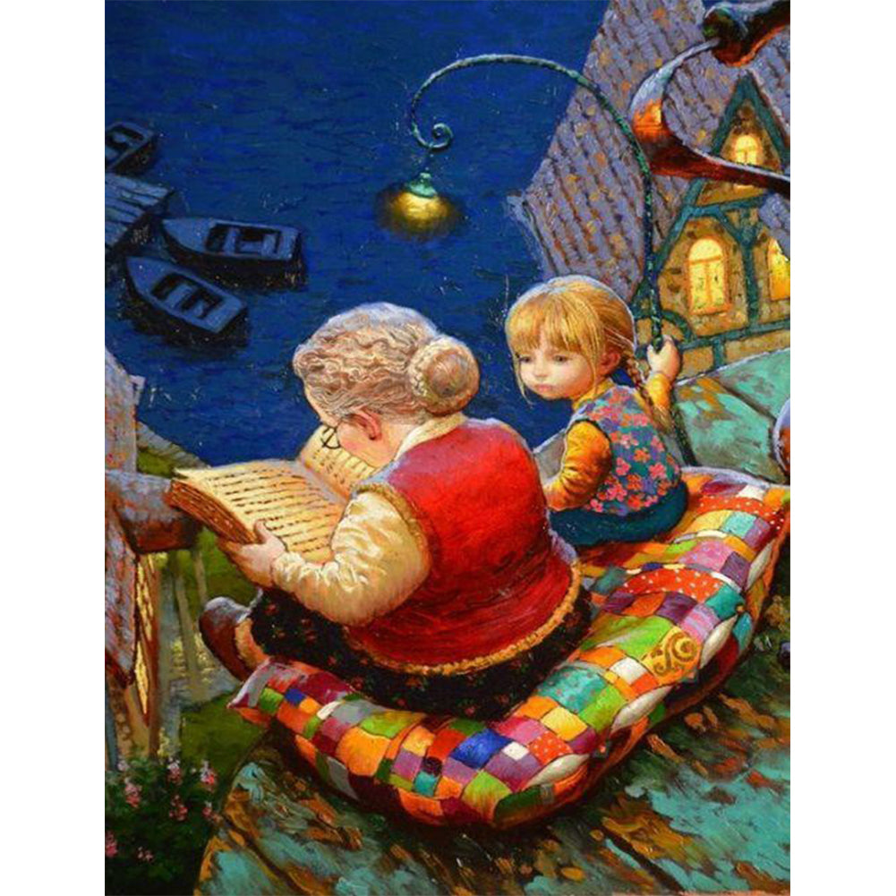 Granny Love - Full Round Drill Diamond Painting 30*40CM