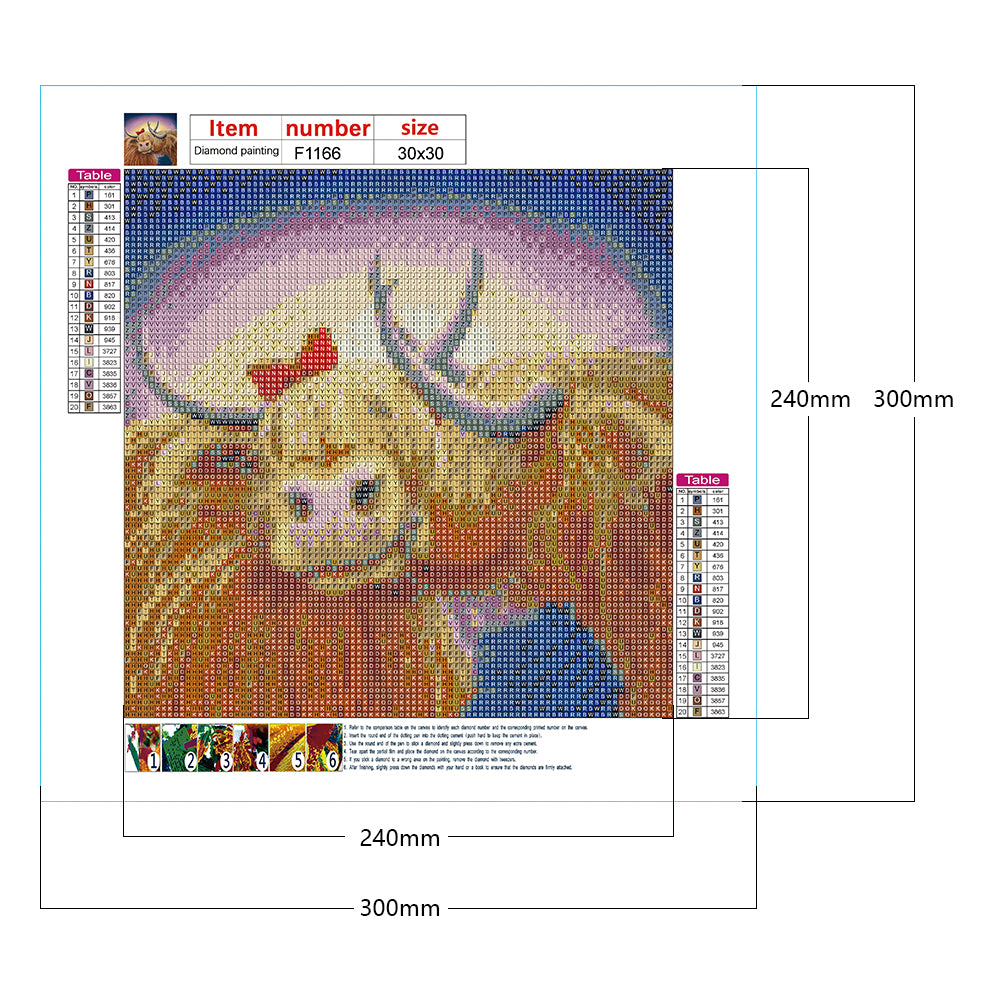 Yak - Full Square Drill Diamond Painting 30*30CM